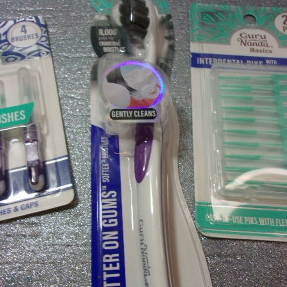 M-70 NEW/SEALED SET OF 5 PACKS OF GURU NANDA ORAL HEALTH CARE ITEMS - Picture 6 of 12